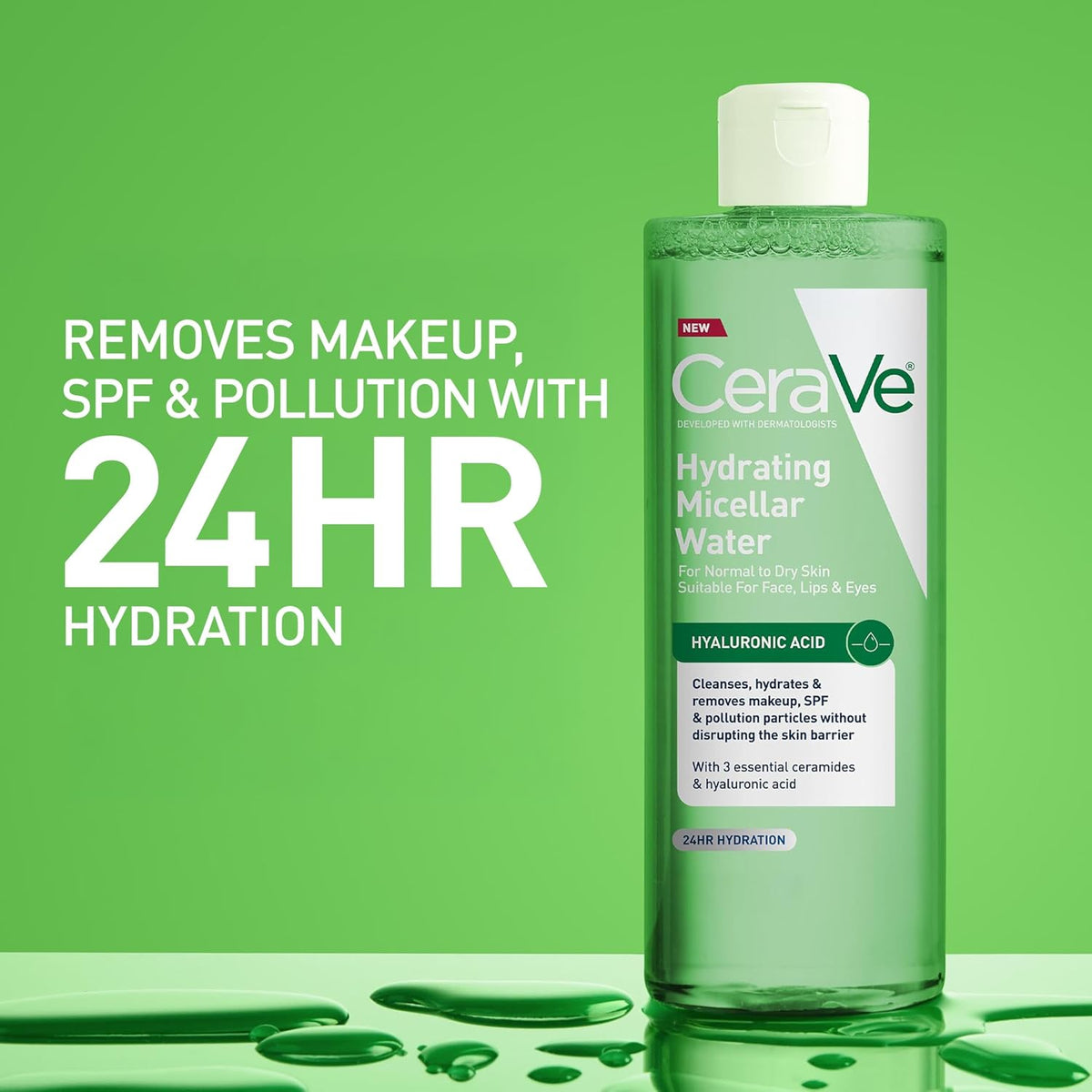 CeraVe Hydrating Micellar Water Cleanser & Makeup Remover 384 ml (13 fl oz) - view 4