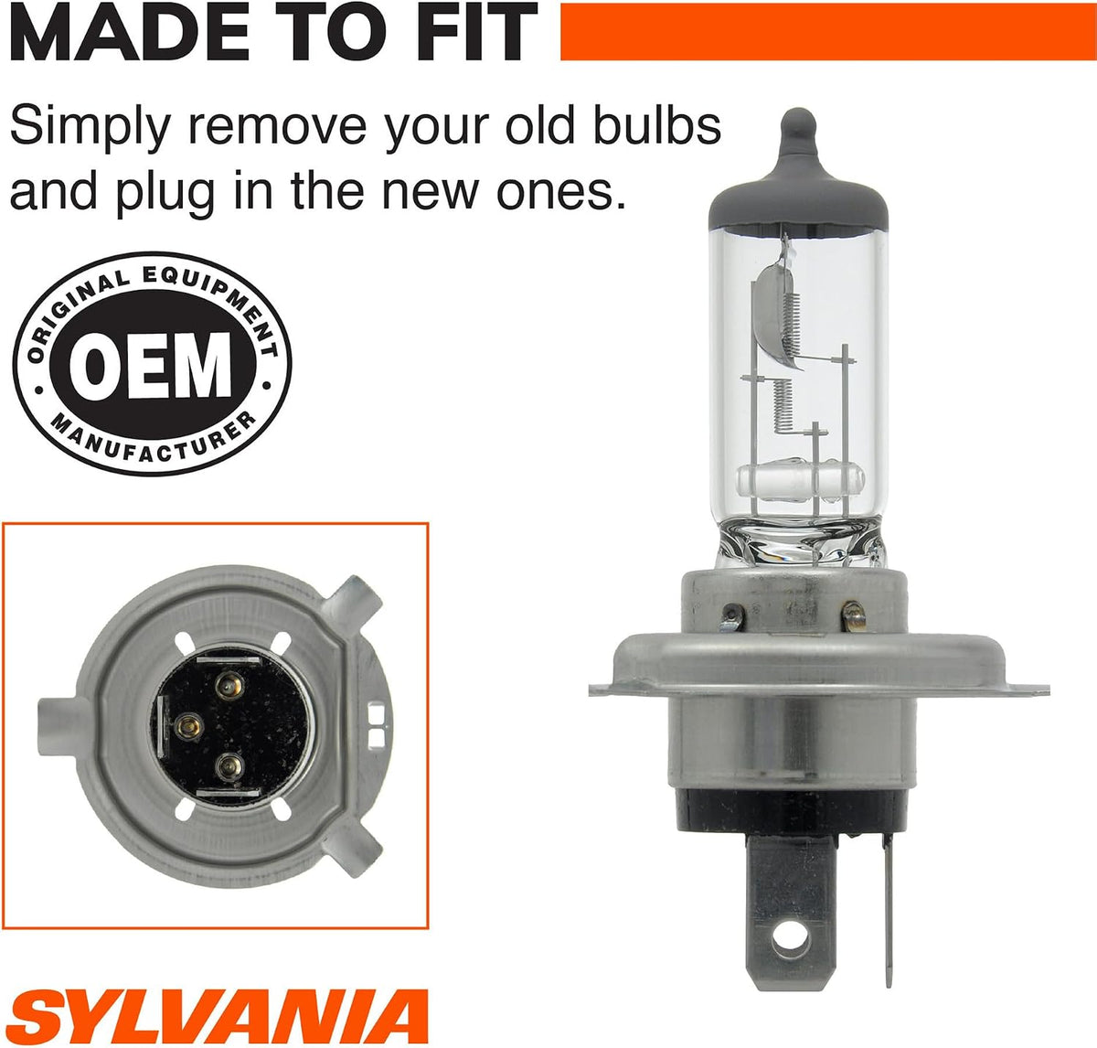SYLVANIA 9003 XtraVision Halogen Headlight Bulb, Pack of 2 - view 4