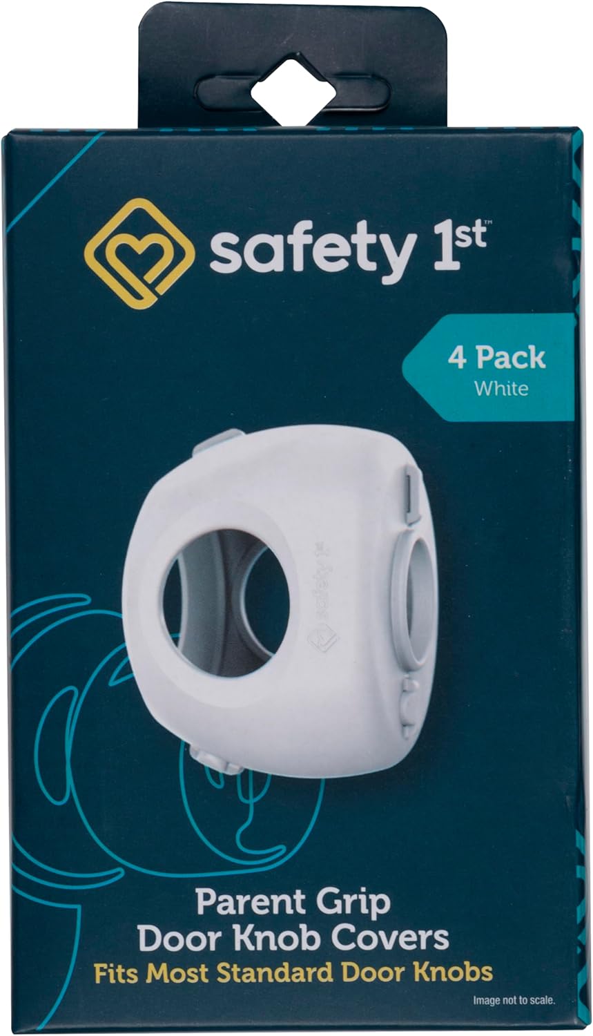 Safety 1st Parent Grip Door Knob Covers, White, Pack of 4 - view 2