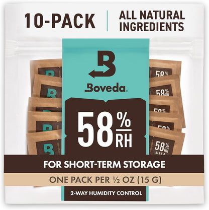 Boveda 58% Two-Way Humidity Control Packs Size 4 (Pack of 10)