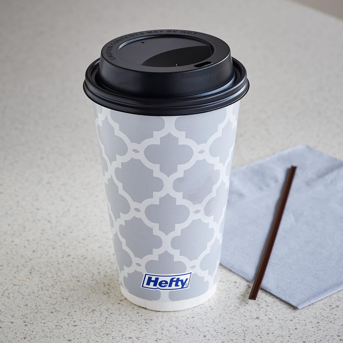 Hefty Insulated Paper Hot Cups with Lids, 16 oz (480 ml), 20 Count - view 6