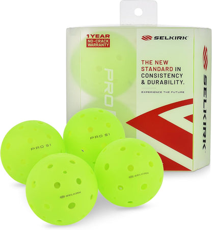 Selkirk Sport Pro S1 Outdoor Pickleball Balls, Pack of 4