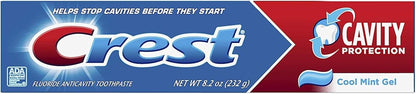 Crest Cavity Protection Toothpaste Gel, Cool Mint 8.2 oz, Pack of 3