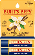 Burt's Bees Vanilla Bean Moisturising Lip Balm, Pack of 2