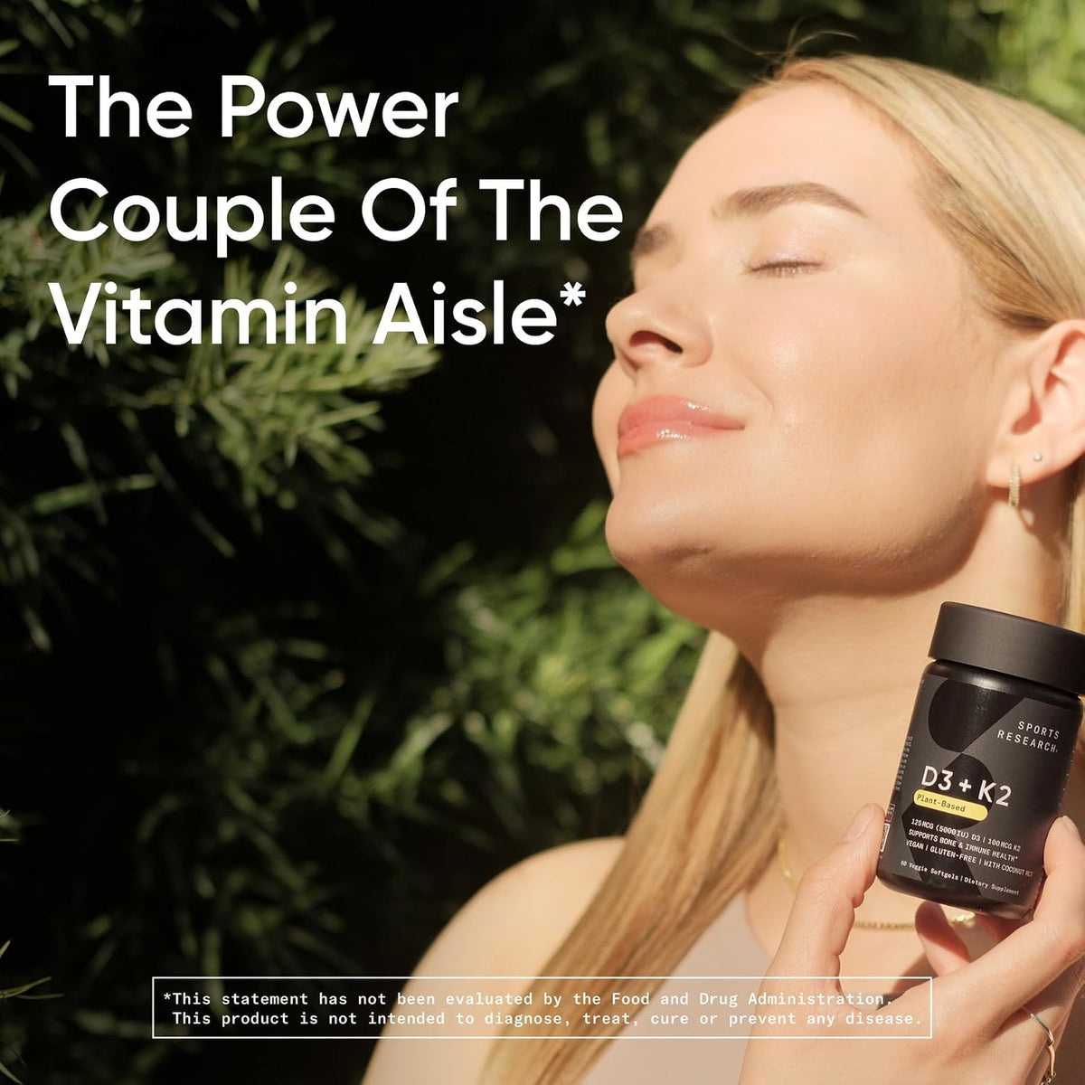 Sports Research Vegan Vitamin D3 + K2 with Coconut Oil, 60 Plantgels - view 6