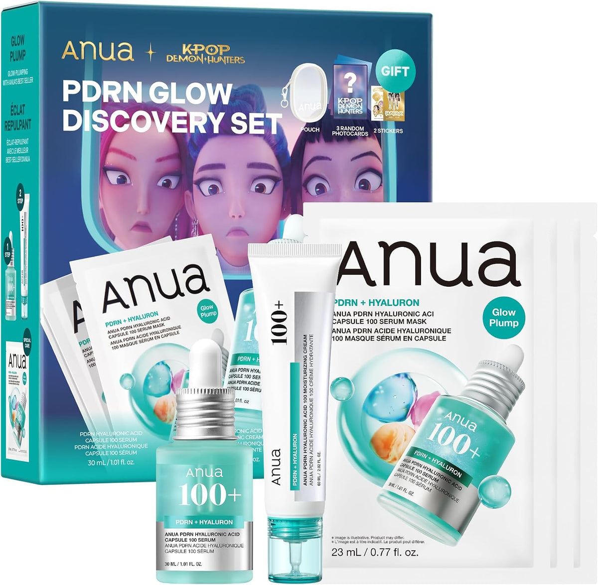 Anua PDRN Glow Discovery Set (KPop Demon Hunters) — product view