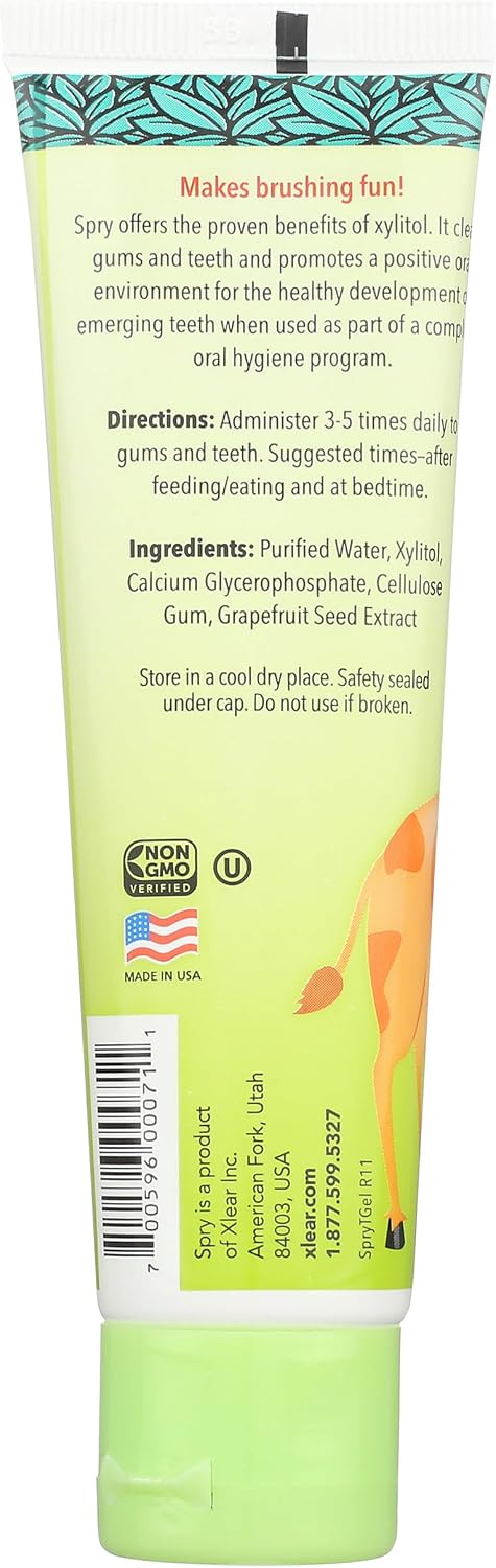 Spry Natural Kids Xylitol Tooth Gel Original 60 ml - view 3
