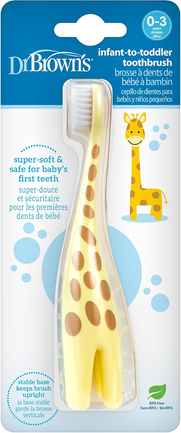 Dr. Brown's Infant-to-Toddler Toothbrush, Giraffe — product view