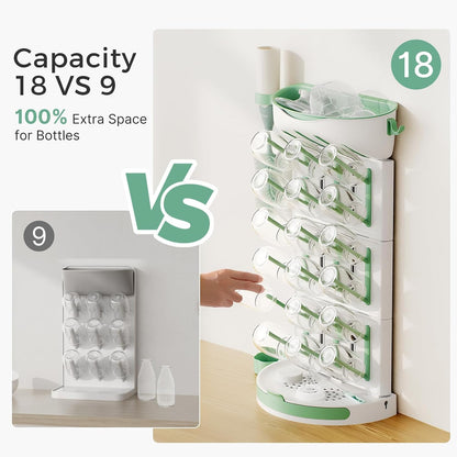 Momcozy Baby Bottle Drying Rack, Holds 18 Bottles - view 3