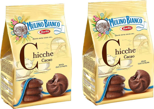 Mulino Bianco Chicche Shortcake with Cocoa Cream 200 g Pack of 2