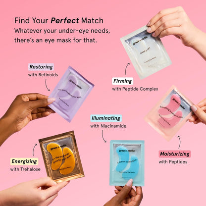 Grace & Stella Blue Under Eye Gel Patches, 6 Pairs - view 6
