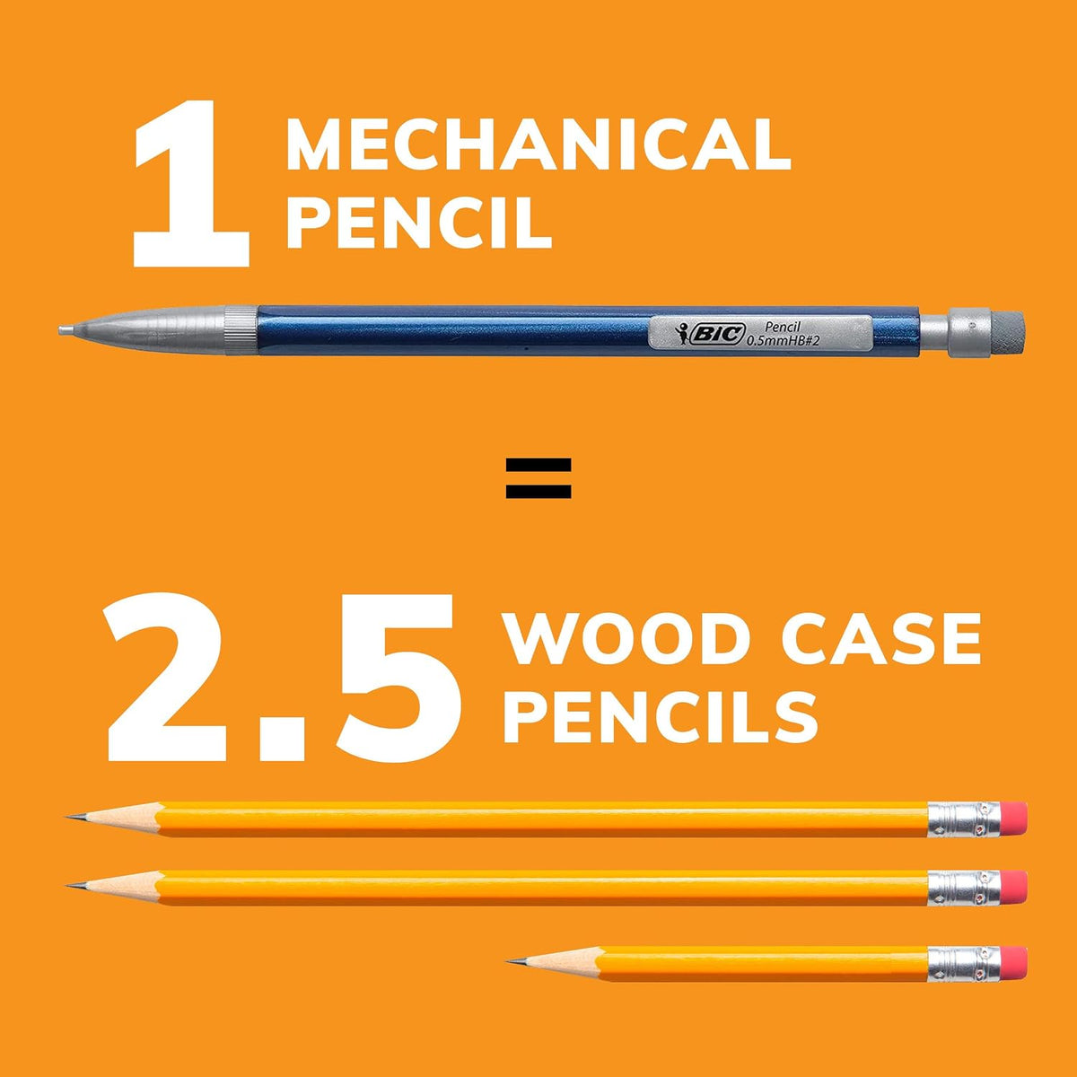BIC Xtra-Precision Mechanical Pencils, Metallic Barrel, 0.5mm, 24 Count - view 5