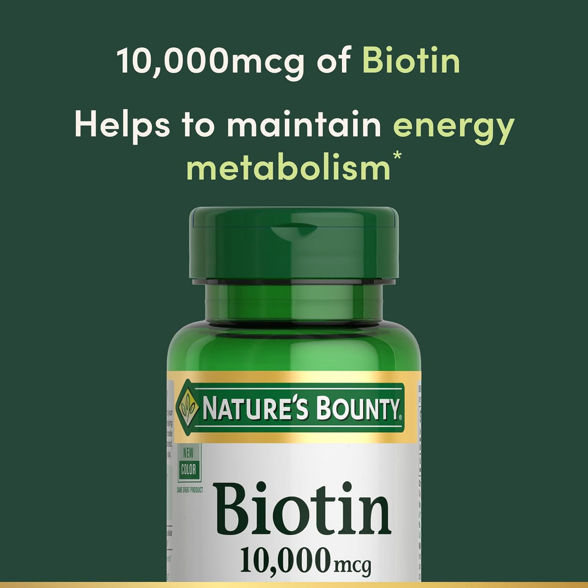 Nature's Bounty Biotin 10,000 mcg, 120 Rapid Release Softgels - view 3
