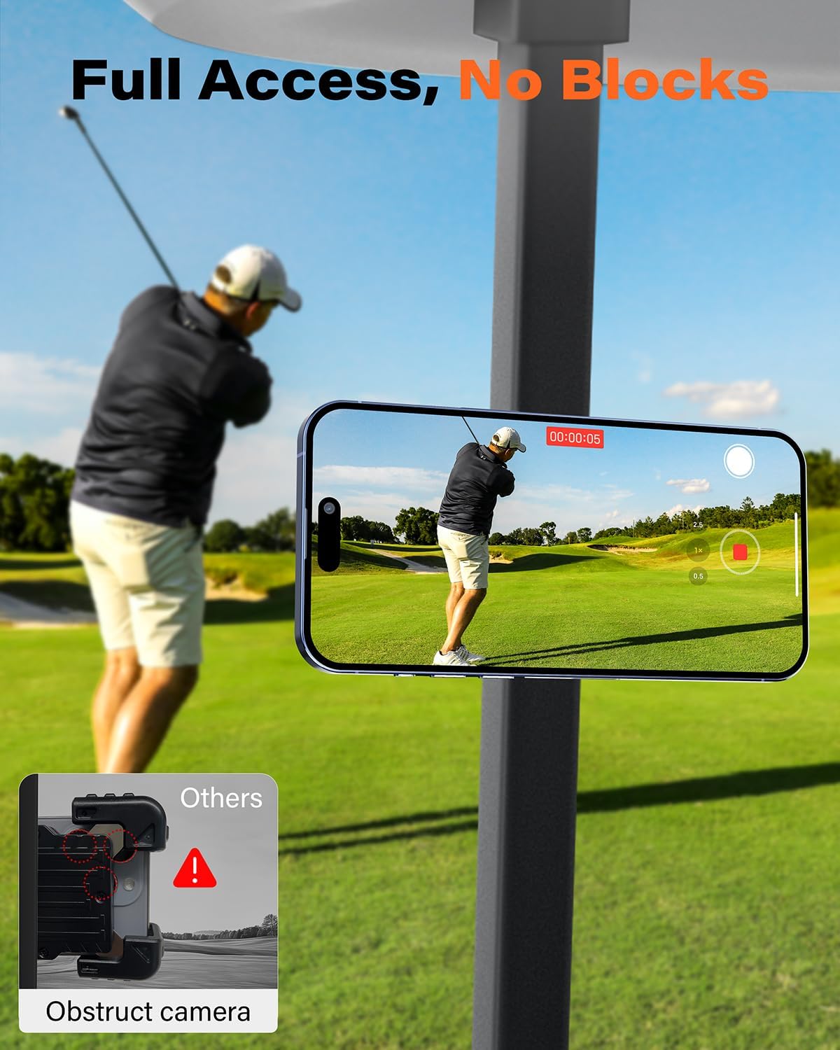A2C Magnetic Golf Cart Phone Holder, Aluminium Alloy - view 4