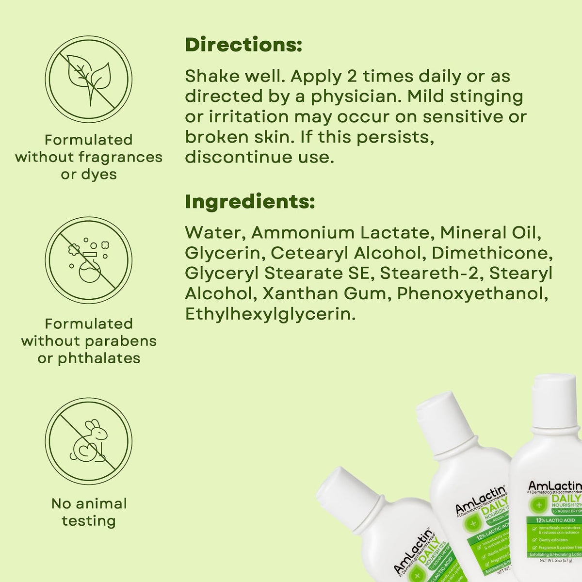 AmLactin Daily Nourish Body Lotion, 12% Lactic Acid, 57 g (2 oz), Pack of 6 - view 6