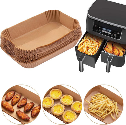 Ecfvtp Air Fryer Parchment Paper Liners, 100 Pieces, for Ninja DZ201