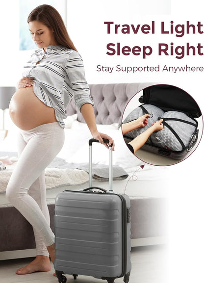 Momcozy Portable W-Shaped Pregnancy Pillow, Adjustable - view 3