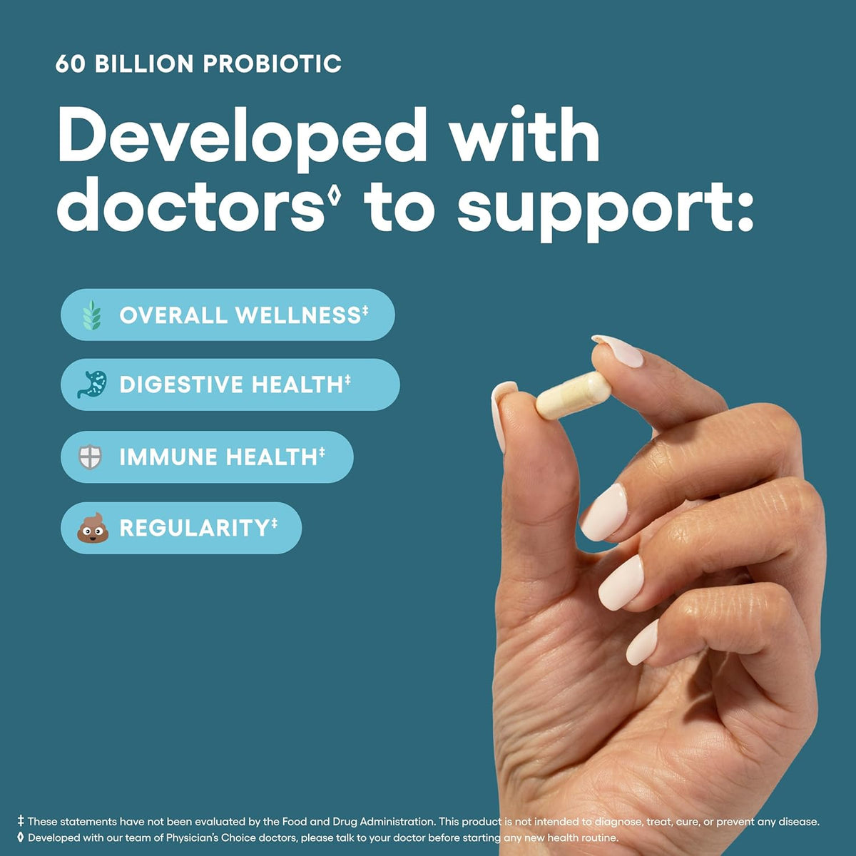 Physician's Choice Probiotic 60 Billion CFU, 10 Strains, 60 Capsules - view 4