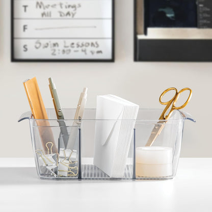 iDesign Clarity Makeup Organiser, Clear, Set of 2 - view 6
