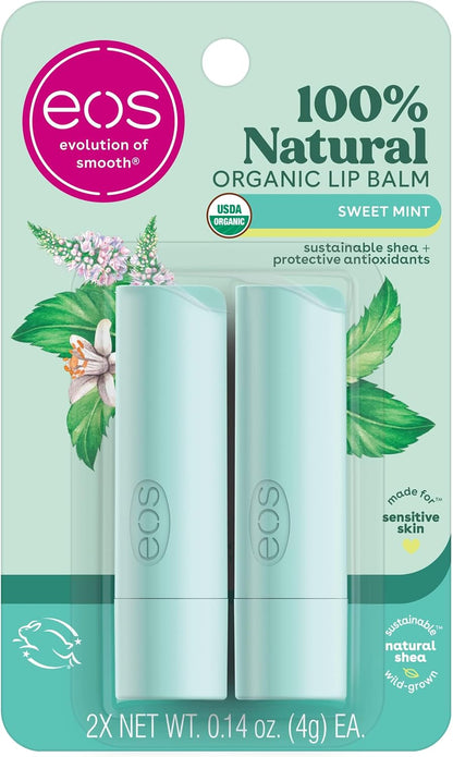 eos Lip Balm, Sweet Mint, Pack of 2