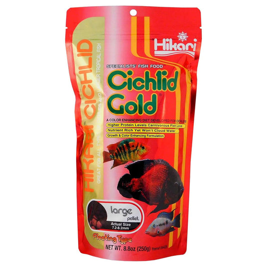 Hikari Cichlid Gold Large Floating Pellets 8.8 oz (250 g)