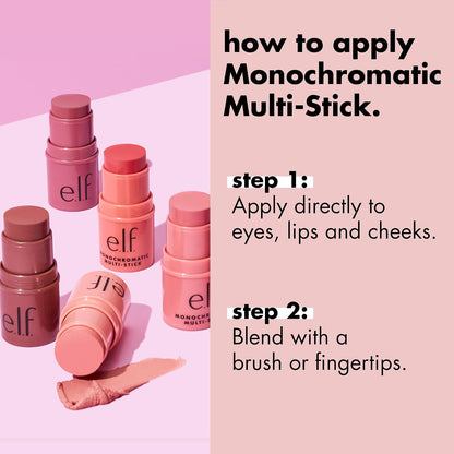 e.l.f. Monochromatic Multi Stick - Dazzling Peony 4.4 g - view 4