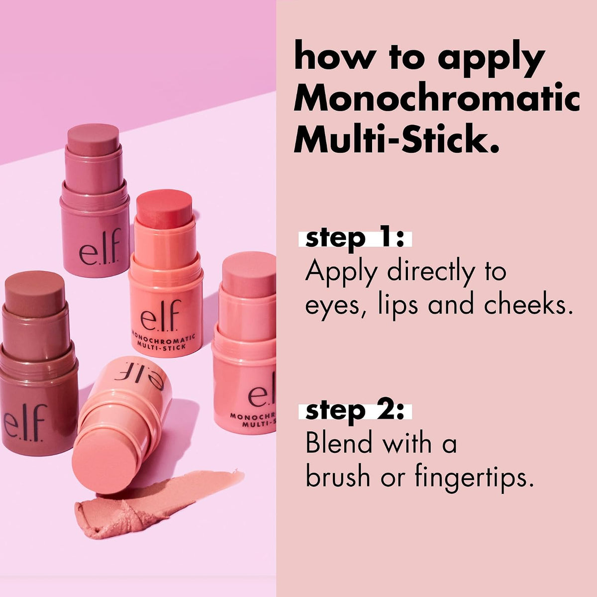 e.l.f. Monochromatic Multi Stick - Luminous Berry, 0.17 oz (5 g) - view 4
