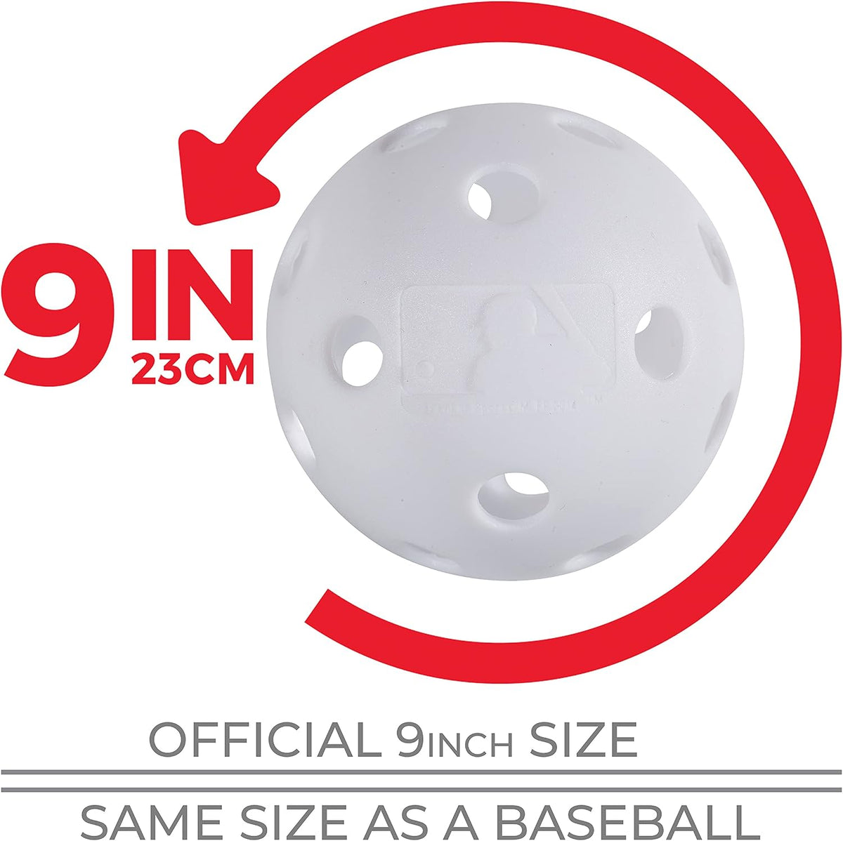 Franklin Sports Plastic Practice Baseballs, 6 Pack, White - view 6