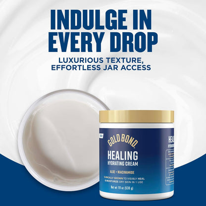 Gold Bond Healing Hydrating Body & Face Cream, 19 oz Jar - view 4