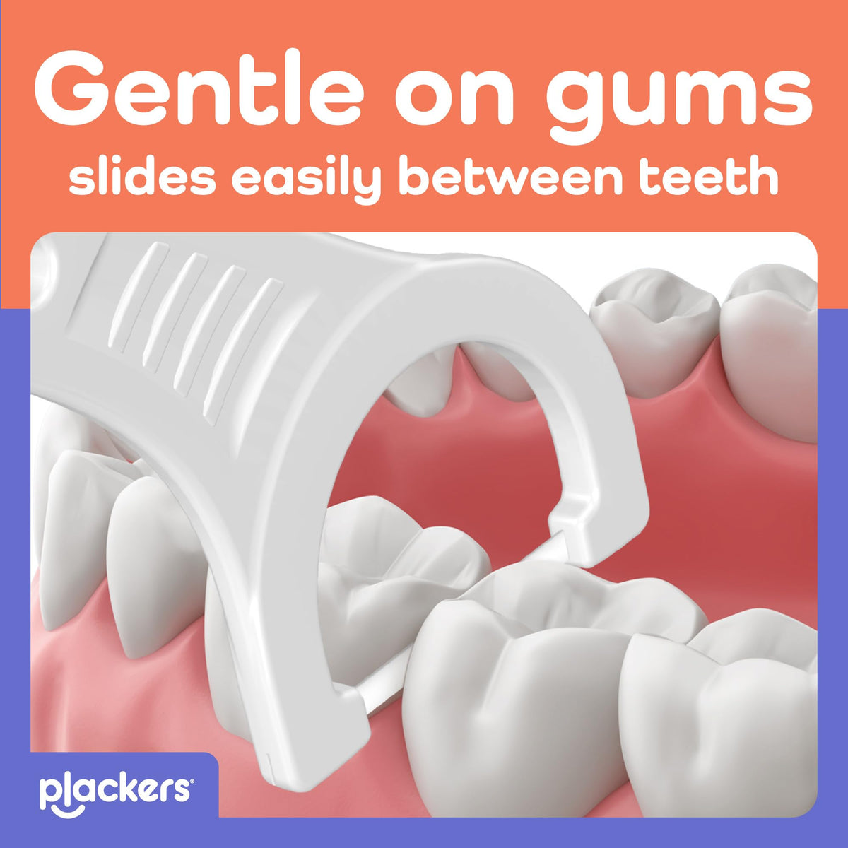 Plackers Gentle Line Floss Picks, Fresh Mint, 75 Count - view 3
