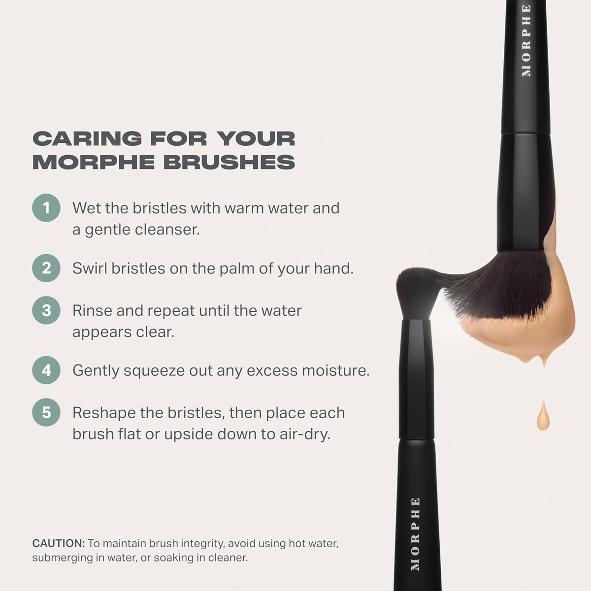 Morphe Rose Away Makeup Brush Set, 6 Piece with Travel Tubby - view 5