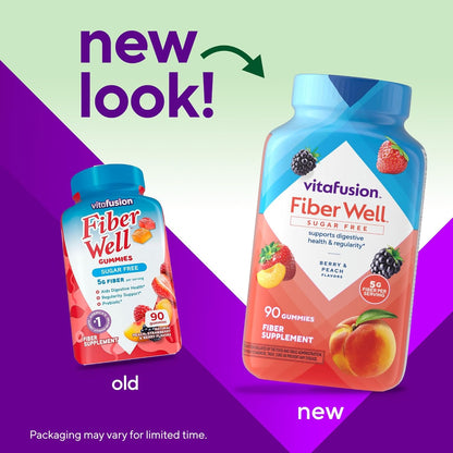 Vitafusion FiberWell Sugar Free Fibre Gummies, 90 Count - view 2