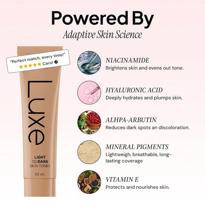 Luxe Cosmetics Colour Changing Foundation, Medium - view 2