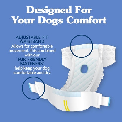 Simple Solution Disposable Female Dog Nappies, L/XL, 30 Count - view 4