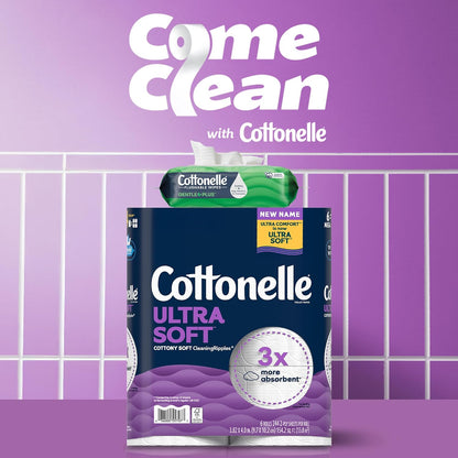 Cottonelle Ultra Soft Toilet Paper, 9 Mega Rolls - view 5