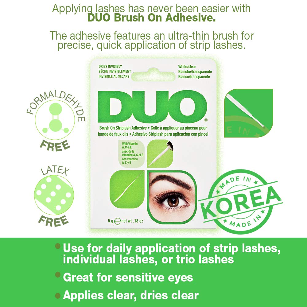 DUO Brush-On Clear Striplash Adhesive, Latex Free, 5 g - view 2