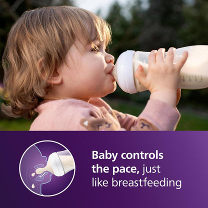 Philips Avent Natural Baby Bottles, Fast Flow, 11 oz (330 ml), Pack of 4 - view 2