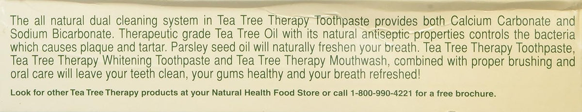 Tea Tree Therapy Baking Soda Toothpaste with Tea Tree Oil, 5 oz - view 3