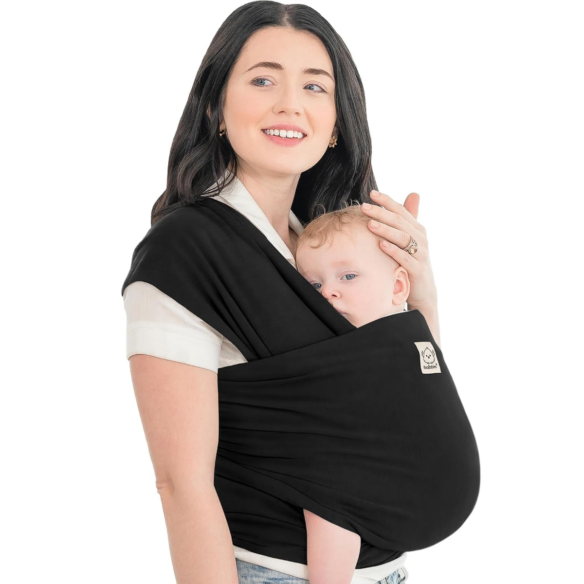 KeaBabies Original Baby Wrap Carrier, Black