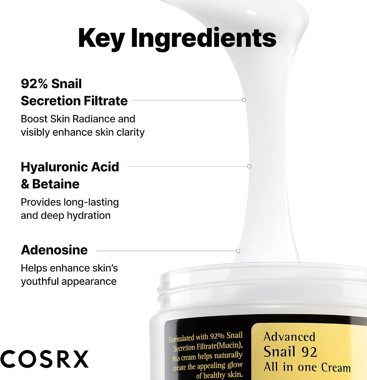 COSRX Advanced Snail 92 All in One Cream, 100 g - view 4