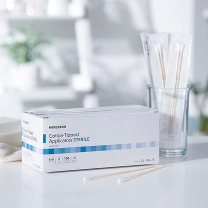 McKesson Sterile Cotton Tipped Applicators, 6 in, 200 Count - view 5