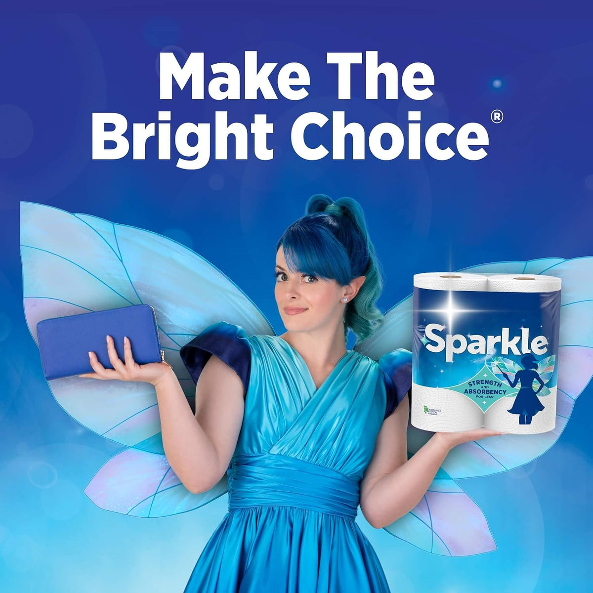 Sparkle Pick-A-Size Paper Towels, Spirited Prints, 6 Double Rolls - view 3