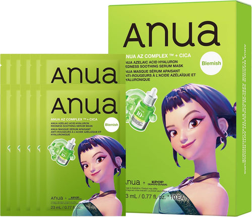 Anua Azelaic Acid Hyaluron Redness Soothing Serum Mask 10 Pack