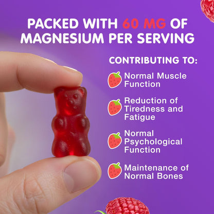 Dr. Moritz Sugar-Free Calm Magnesium Gummies, Raspberry, 2 Pack (60 Count) - view 4