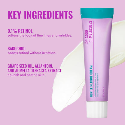Good Molecules Gentle Retinol Cream, Night Cream for Face, 1 fl oz - view 5