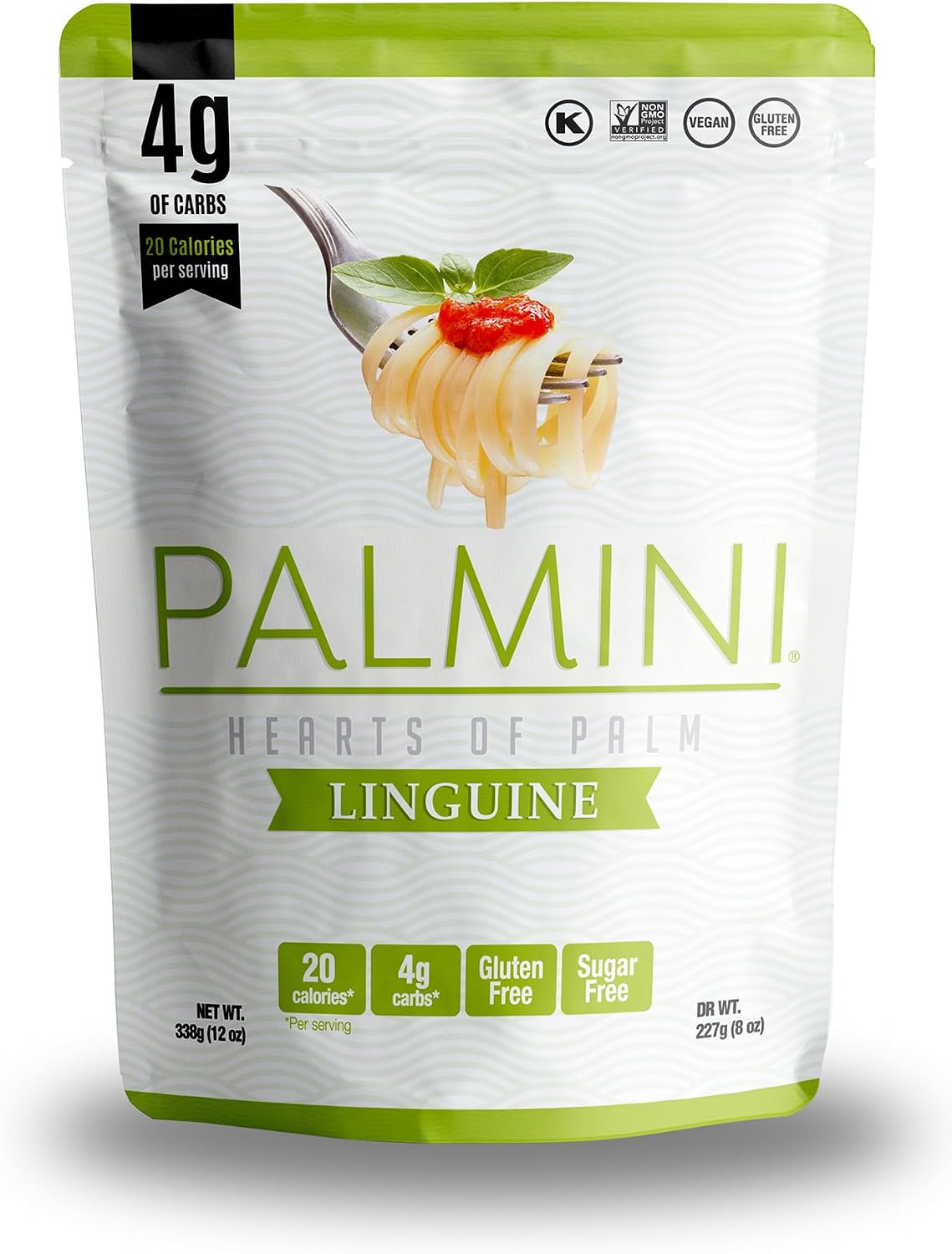 Palmini Low Carb Linguine Hearts of Palm Pasta 12 oz Pouch — product view