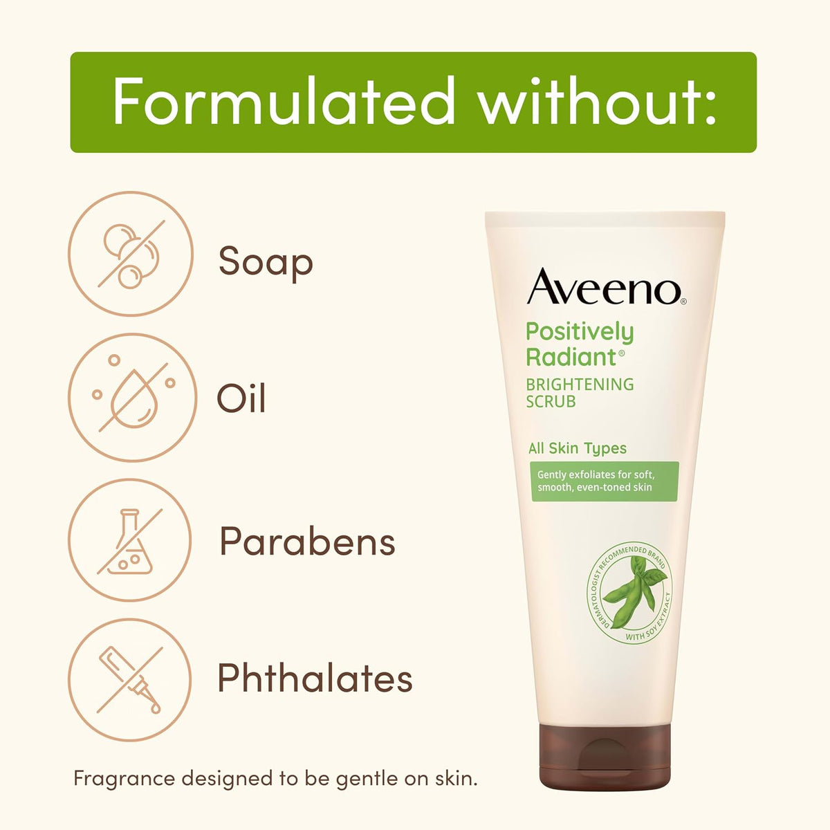 Aveeno Positively Radiant Exfoliating Daily Facial Scrub, 2 oz - view 4