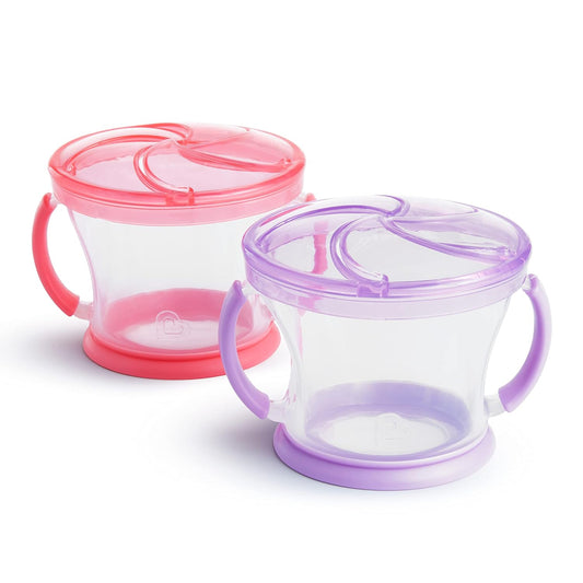 Munchkin Snack Catcher Toddler Snack Cups, 9 oz (270 ml), 2 Pack
