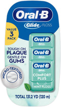 Oral-B Glide Comfort Plus Dental Floss (40 m Each), Pack of 3