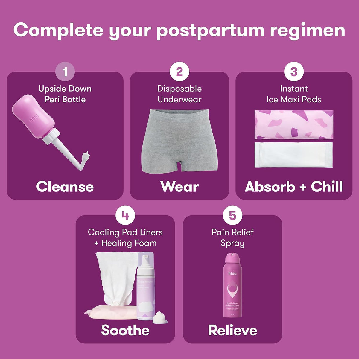 Frida Mom Upside Down Peri Bottle, Portable Postpartum Bidet - view 5